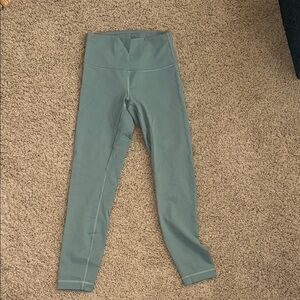 lululemon athletica Dusty Teal High-Waist Leggings
